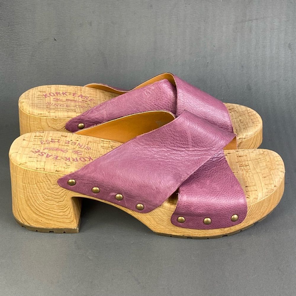 Kork-Ease Tatum Lavender (Purple) leather sandals womens size 8